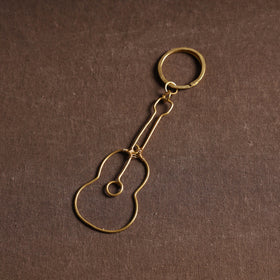 Yellow Brass Metal Handcrafted Dokra Keychain 