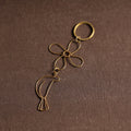 Yellow Brass Metal Handcrafted Dokra Keychain 