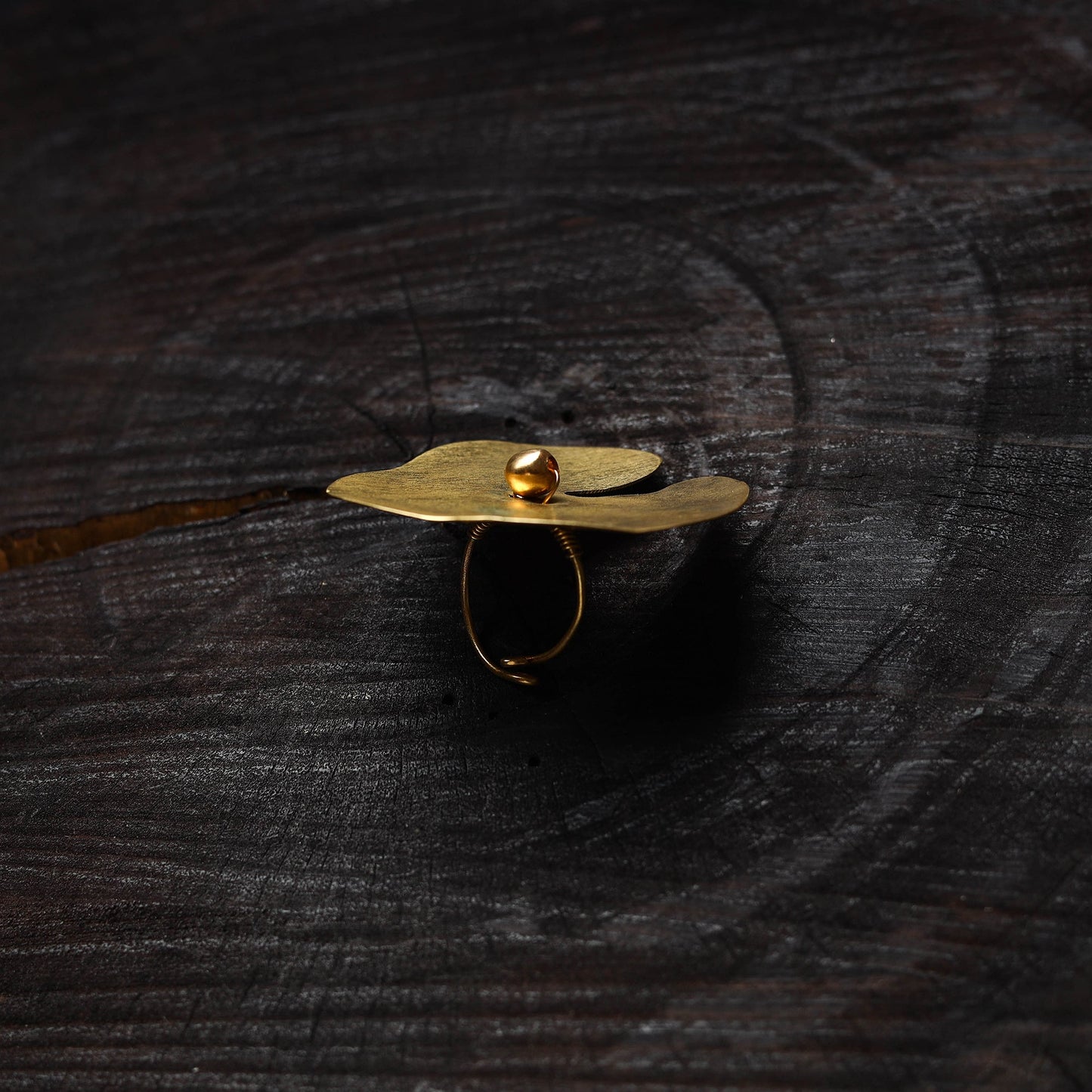 Buy Brass Metal Handcrafted Dokra Ring