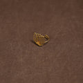 Brass metal handcrafted ring 09
