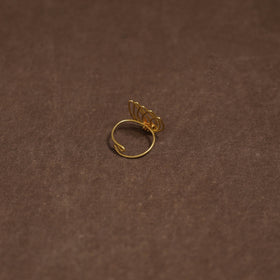 Brass metal handcrafted ring 09
