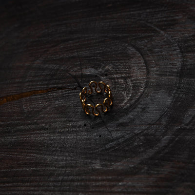Buy Brass Metal Handcrafted Dokra Ring