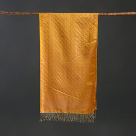 Brocade handloom semi silk banarasi stole 09 - handcrafted