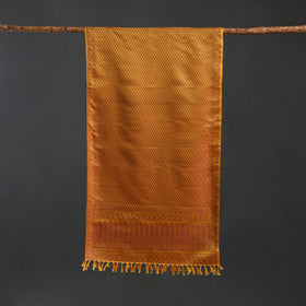 Brocade handloom semi silk banarasi stole 36 - handcrafted