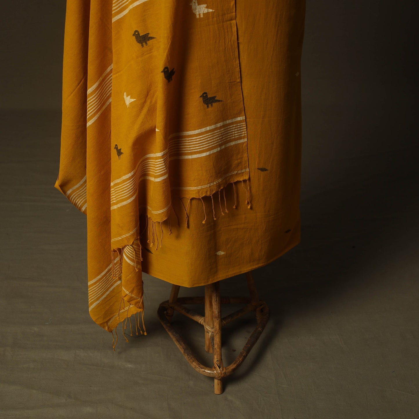 Burdwan jamdani handloom cotton 2pc unstitched dress