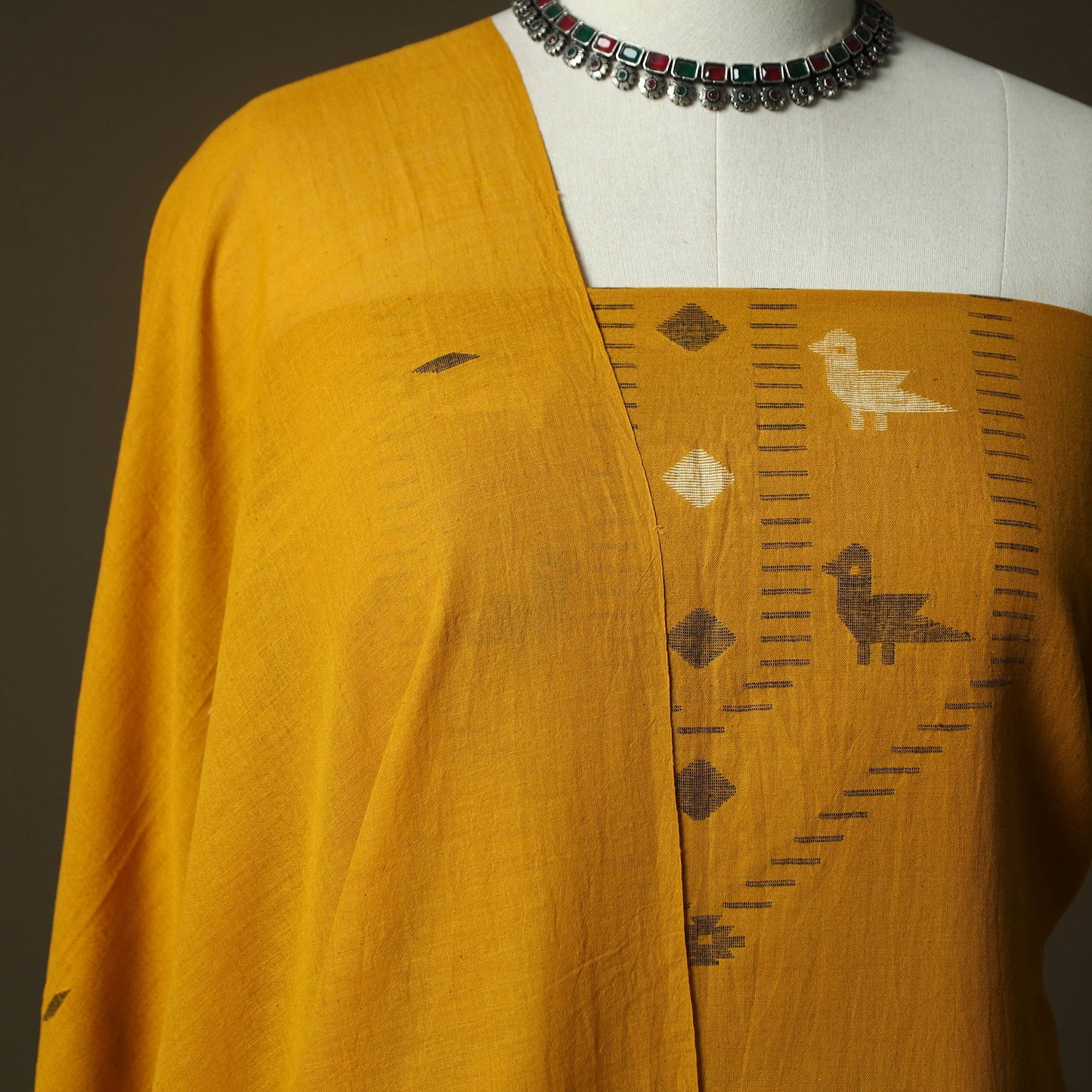 Burdwan jamdani handloom cotton 2pc unstitched dress