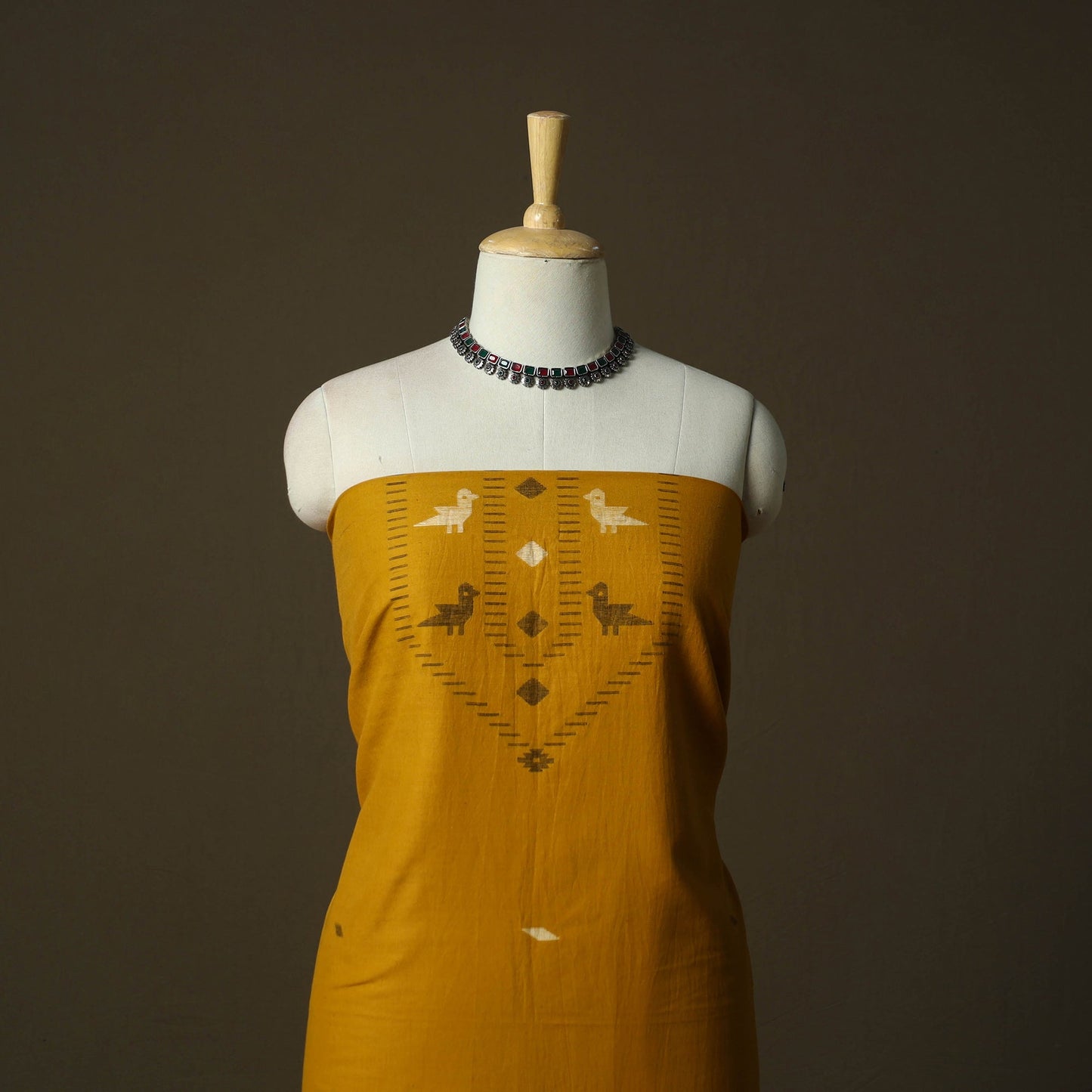 Burdwan jamdani handloom cotton 2pc unstitched dress