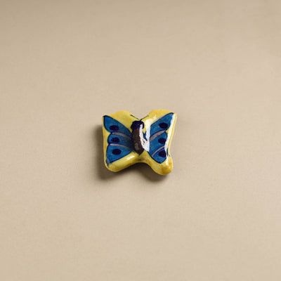 Butterfly - Original Blue Pottery Ceramic Fridge Magnet