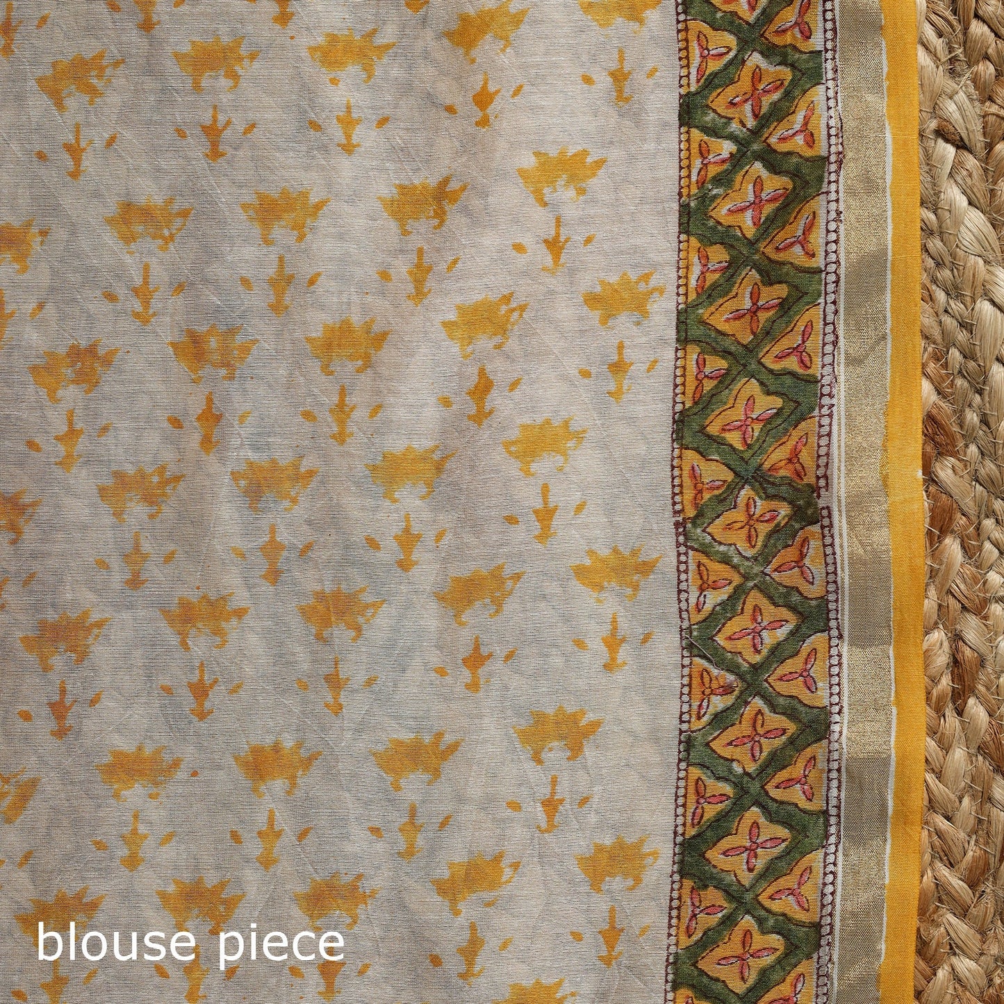 Chanderi silk hand sanganeri saree with zari border 01
