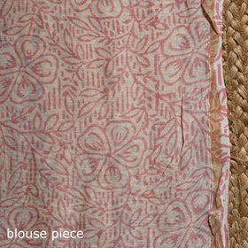 Chanderi silk hand sanganeri saree with zari border 02