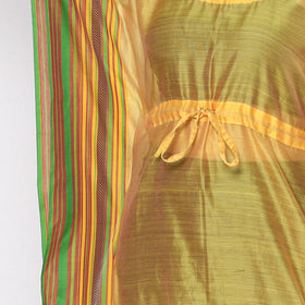  Chanderi Silk Kaftan with Tie-Up Waist 