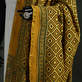 Chanderi silk kutch hand block print natural dyed handloom