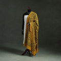 Yellow - chanderi silk kutch hand block print natural dyed