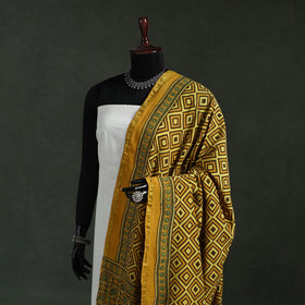 Chanderi silk kutch hand block print natural dyed handloom