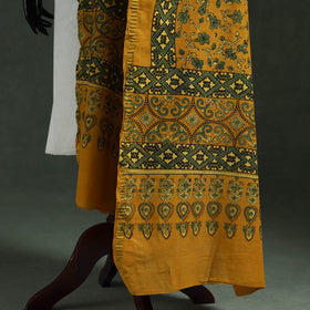 Chanderi silk kutch hand block print natural dyed handloom