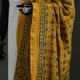 Chanderi silk kutch hand block print natural dyed handloom
