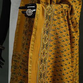 Chanderi silk kutch hand block print natural dyed handloom