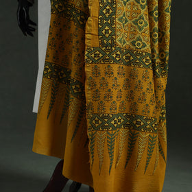 Yellow - chanderi silk kutch hand block print natural dyed