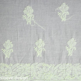 Chikankari Hand Embroidery Mul Cotton Kurta Material 