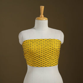 Cotton Bengal Kantha Stitch Blouse Piece 