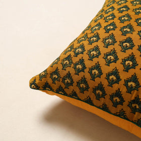 Yellow - cotton cushion cover 36 - handcrafted