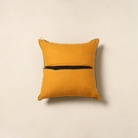 Yellow - cotton cushion cover 36 - handcrafted
