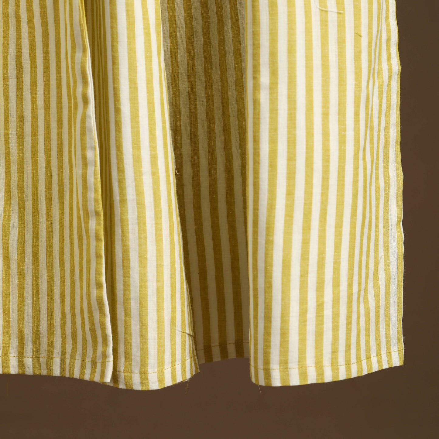 Yellow - cotton flared jacquard weave palazzo 03
