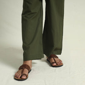  Block Print Cotton Flared Ajrakh Kurta with Palazzo Set