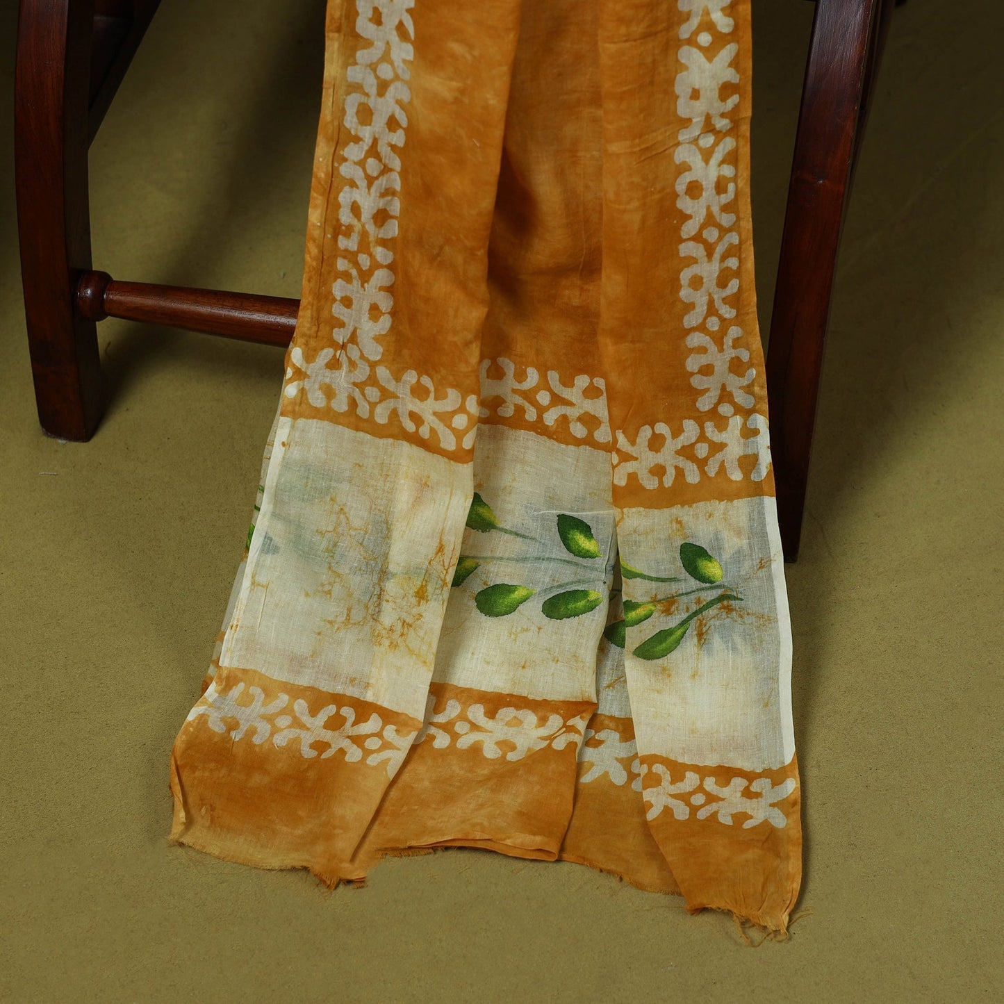 Pink - cotton hand batik 3pc unstitched dress material 05