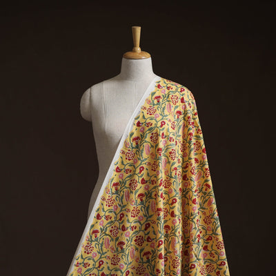 Cotton hand block sanganeri print fabric 01 - handcrafted