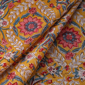 Cotton hand sanganeri fabric 04 - handcrafted