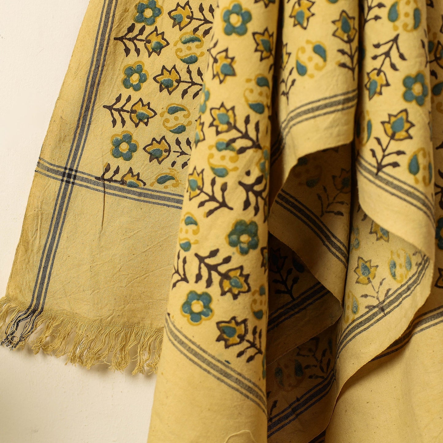  Block Print Cotton Ajrakh Handloom Towel