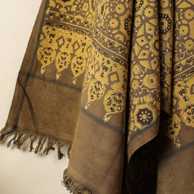 Buy Block Print Cotton Ajrakh Handloom Towel