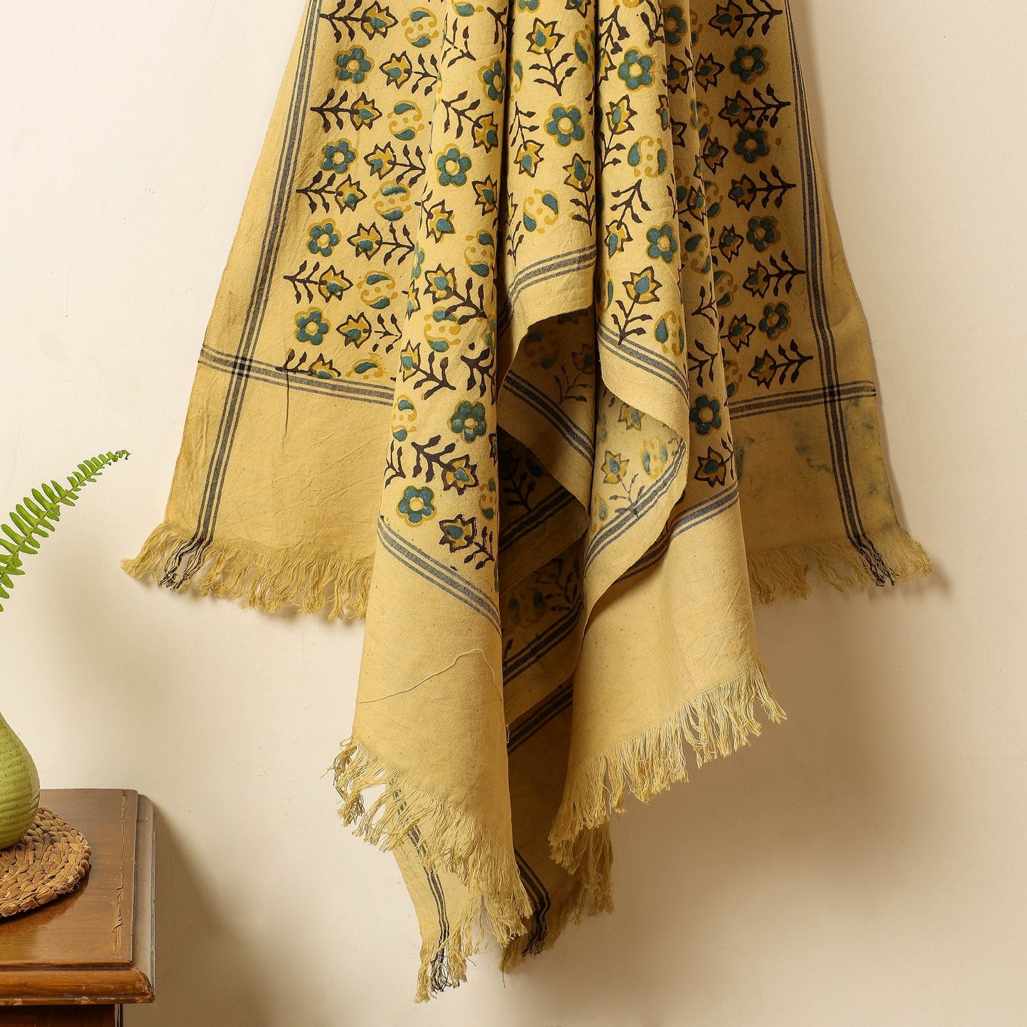  Block Print Cotton Ajrakh Handloom Towel