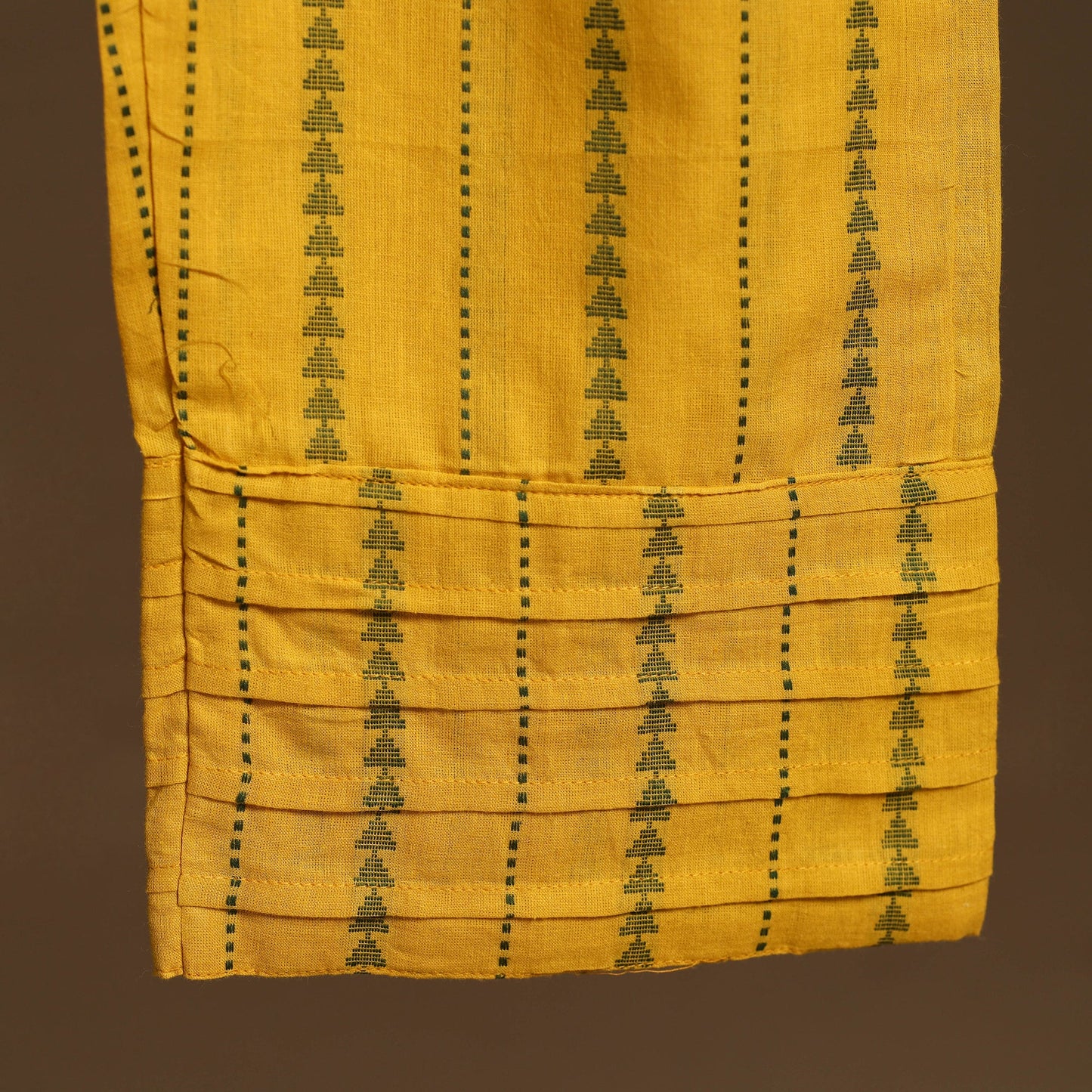 Yellow - cotton jacquard weave palazzo 08 - handcrafted