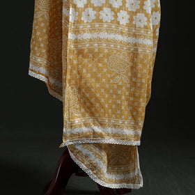Cotton jaipur printed dupatta 14 - handcrafted