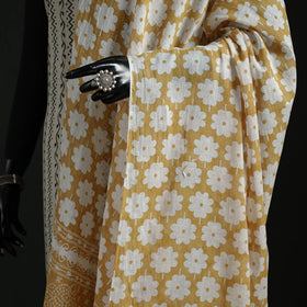 Cotton jaipur printed dupatta 14 - handcrafted