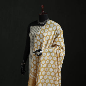 Cotton jaipur printed dupatta 14 - handcrafted