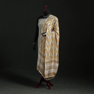 Cotton jaipur printed dupatta 30 - handcrafted