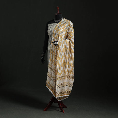 Cotton jaipur printed dupatta 30 - handcrafted