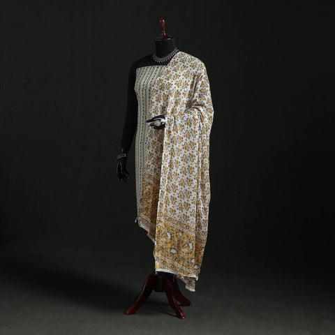 Cotton jaipur printed dupatta 35 - handcrafted