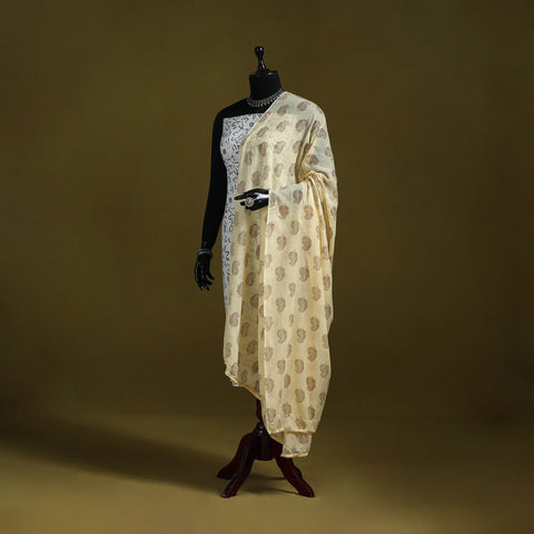 Cotton jaipur printed dupatta 72 - handcrafted