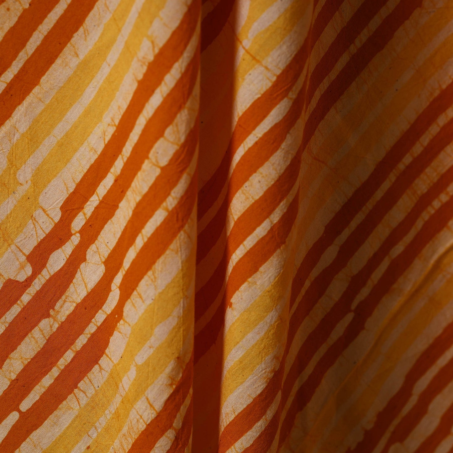 Yellow - cotton kutch batik fabric 12 - handcrafted