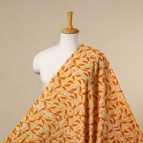 Yellow - cotton kutch batik fabric 04 - handcrafted