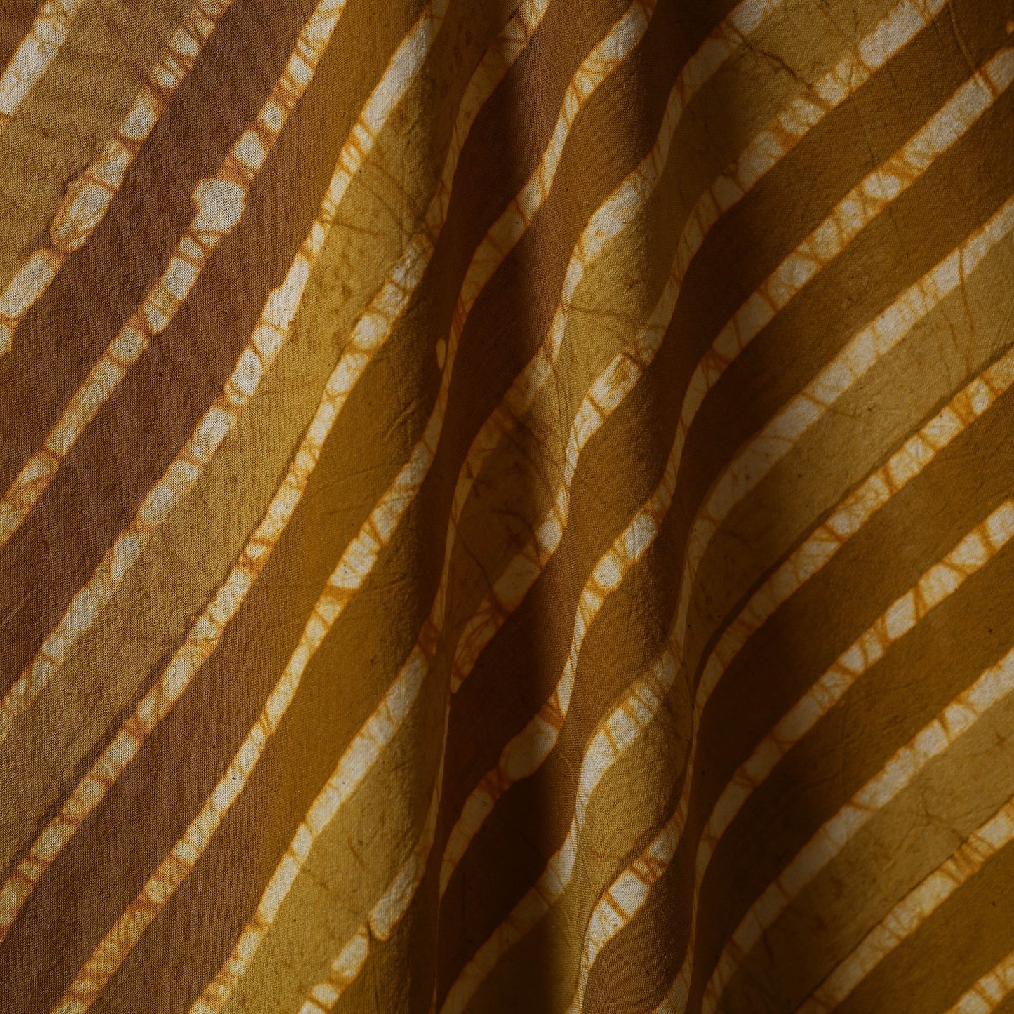 Yellow - cotton kutch batik fabric 39 - handcrafted
