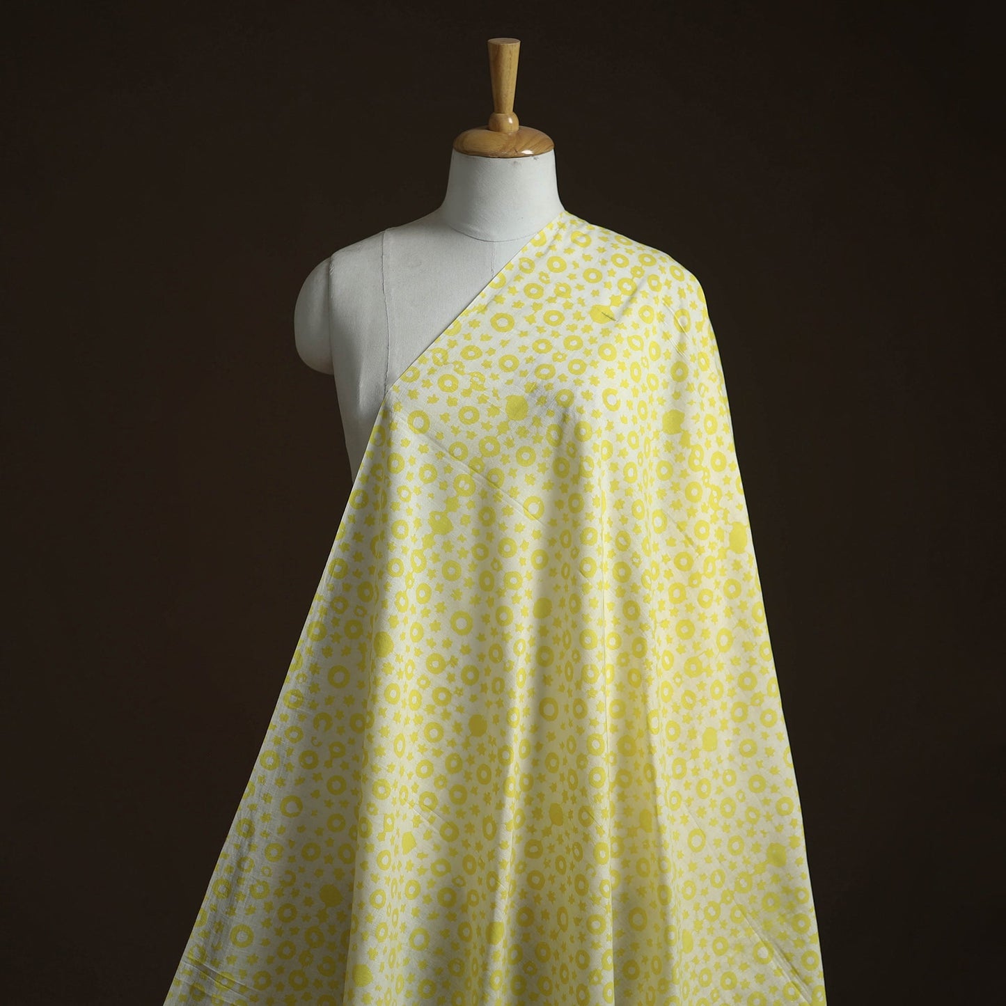 Cotton kutch hand block batik print fabric 19 - handcrafted