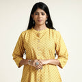 Buy Cotton A-Line Jacquard Kurta for Women