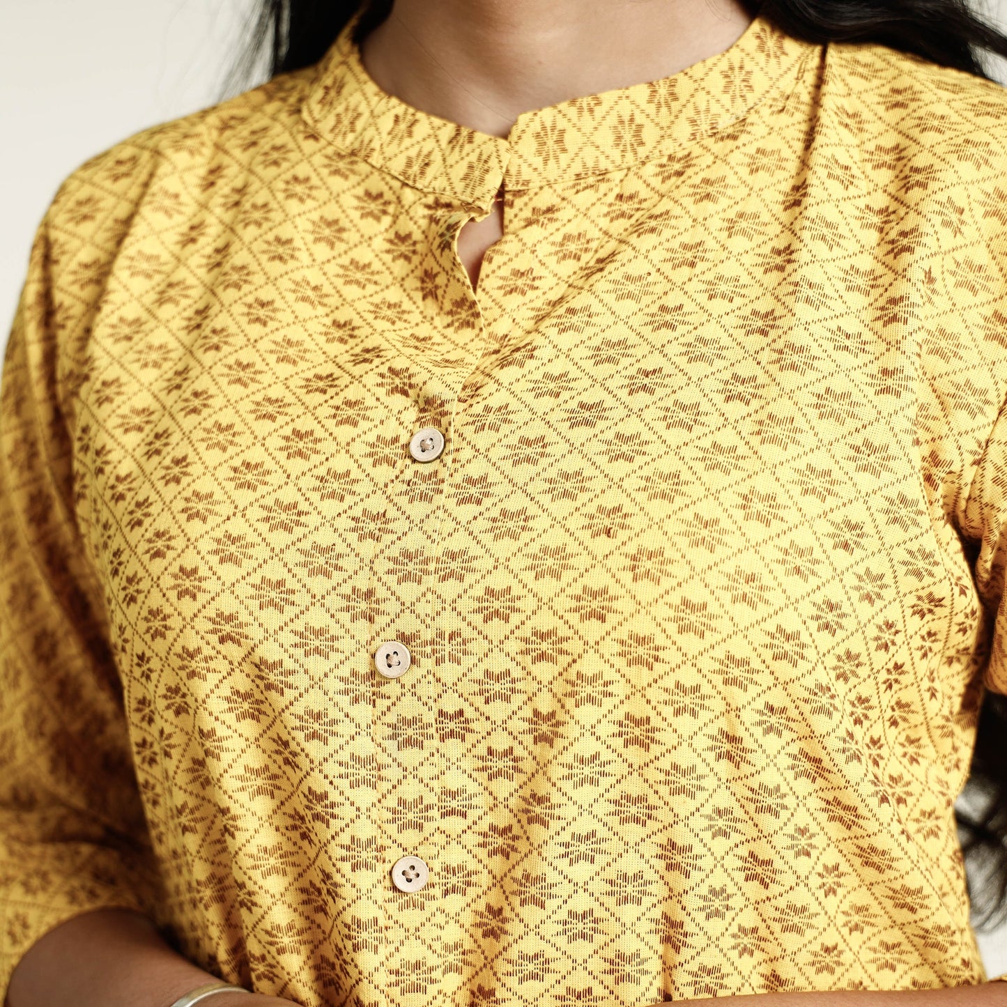 Buy Cotton A-Line Jacquard Kurta for Women