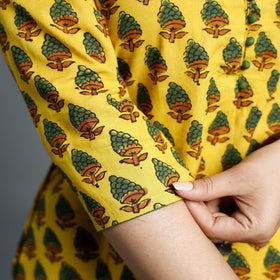  Ajrakh Block Printed Cotton Long Kurta for Women