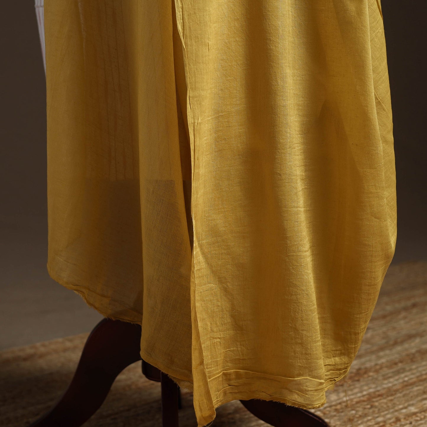 Cotton plain dupatta 08 - handcrafted